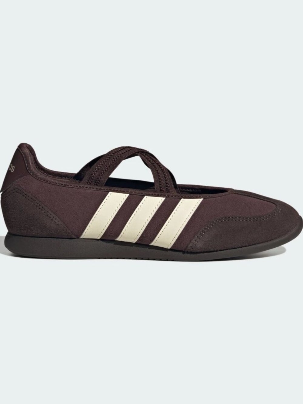 Adidas Women's Brown Crean White BARREDA MARY JANE Shoes KJ2255